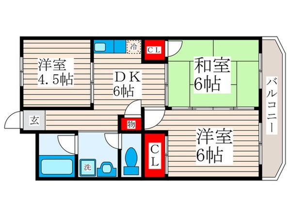 オオタ中の庭ハイツの物件間取画像